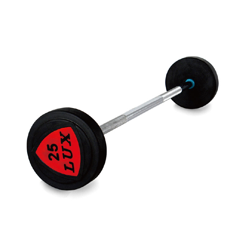 DP-05 彩色標簽黑色固定包膠直桿小杠鈴批發大圖展示1