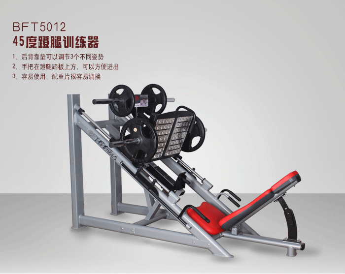 BFT5012，45度蹬腿訓練器